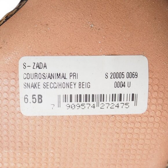 SCHUTZ Tan Snake Print Heels - Picture 9 of 11